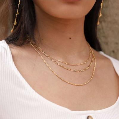 China JOOLIM Stainless Steel Link Chain Layer Lead Free Nickel Free Necklace For Women Streetwear Necklace for sale