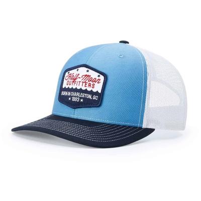 China COMMON Low MOQ Breathable Outdoor Mesh Baseball Caps Microbend Shape 6 Panels Richardson 112 Trucker Hats with Custom Logo for sale