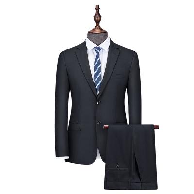 China Anti-Wrinkle RTS Navy Blue Polyester Original Manufacturer Men's Formal Wear Blazer Jacket Men's Suits Plus Size Suit For Men for sale