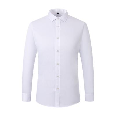 China 100% Cotton Anti Wrinkle OEM Swap Business Uniform Type Long Sleeve White Shirts Men For 2001-ML Style for sale