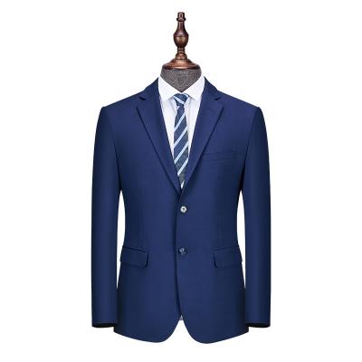 China High End Luxury Suit Jackets Men's Blazer Jackets Men's Plain Anti-Wrinkle Anti-Wrinkle Woolen Blazer With Center Back Slit for sale