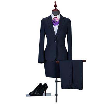 China formal female Anti-wrinkle blazer jacket blazer yokes worked skirt women blazer with dress with 2 pieces for sale