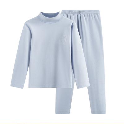 China XRH Thermal Kids Thermal Pajamas Pants 2pcs Set Plus Brushed Thickening For Boys And Girls Autumn Kids Cotton Warm Blank Underwear for sale