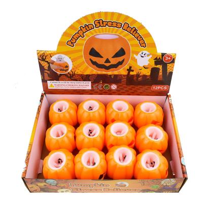 China Stress Relieve XRH Halloween Props TPR Soft Compression Squishy Anti Stress Pumpkin Toys Ghost Compression Toy Mouse Cup Sensory Fidget Toy for sale