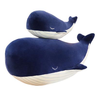 China New Arrival Baby Blue Whale Shark Pillow Ocean Fish Plush Toy Stuffed Animals Plush Whale XRH Eco-Friendly Material for sale