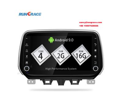 China Suppport Rungrace Android9.0 2+16G Wholesale Price 2 Din Unit Car Radio Android Head Entertainment for Tucson and Santa Fe for sale