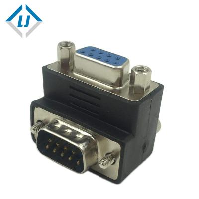 China Computer 9 DB Female To Male Adapter 90 / 270 Degree Black Mount for sale