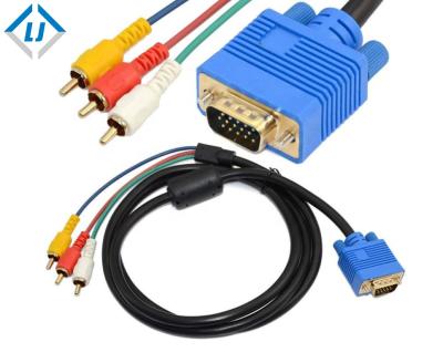 China High Quality Car VGA To 3RCA Cable VGA To AV Converter for sale