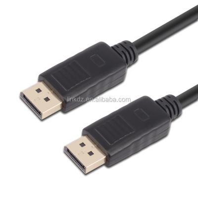 China 8K Speaker DP Cable Black DP Male To DP Male Housing Audio / Video DisplayPort Connector Cable Types for sale