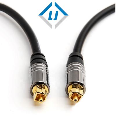 China Good quality speaker LJ gold plated digital fiber optic toslink cable audio factory for sale