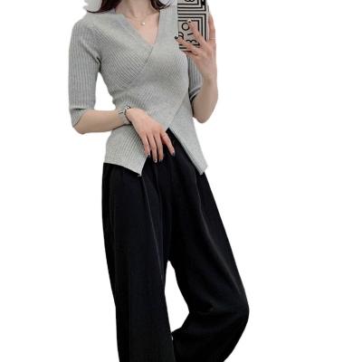 China QUICK DRY Women's Sweater Square Collar Long Sheath New Fashion Sexy Knitted Sweater Sweater for sale