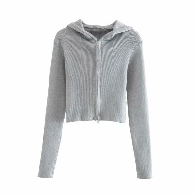 China Popular Anti-wrinkle women knitwear fashion cowl sweater women knit autumn winter zipper cardigan women sweater coat for sale