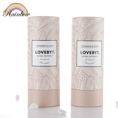 China Recycled Materials Paper Tube Box Logo Foil Stamping Gift Box For Perfume Bottles Customized Printed for sale