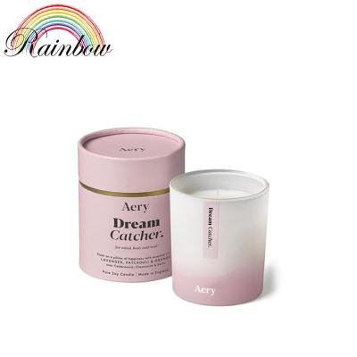 China Recycled Materials Aerie Dream Catcher Scented Paper Candle Tube Box Packaging for sale