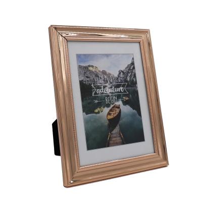 China Wholesale Home Decoration Iron Metal Silver Plated Photo Frame Mounted Frame 2x3, 3.5x5, 4x6, 5x7,8x10 Inch Gold Table Frame Portrait Frame for sale