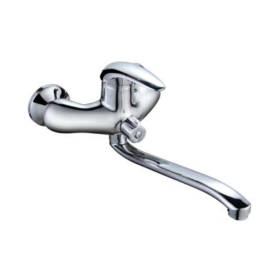 China Good Price Modern Zinc Alloy Body Single Handle Bathroom Faucet With Long Spout for sale