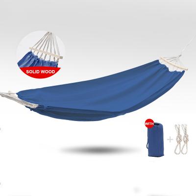 China Durable cotton canvas hammock beige color single or double size hammock for sale for sale