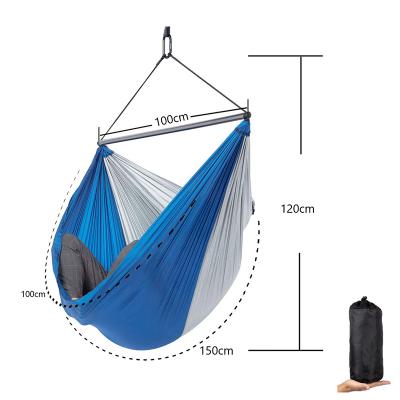 China Durable Super Comfortable Lightweight Patio Swing Hammock Portable Parachute Parachute Hammock Hanging Nylon Chair for sale