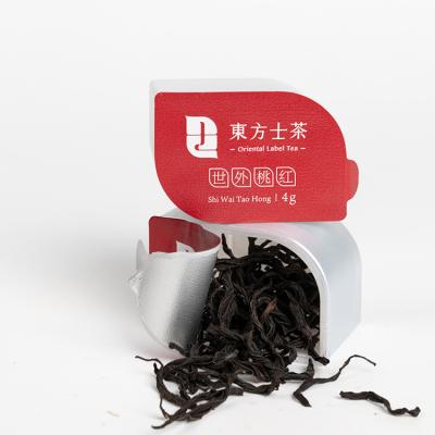 China Loose Tea Peach Flavored Gift Box Packaging Peach-hint Black Tea for sale