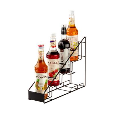 China 2021 Viable Factory Wholesale Wine Glass Rack Wine Rack Iron Wine Bottle Display Rack for sale