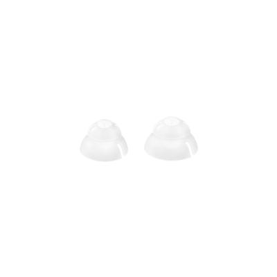 China Comfortable In-ear Double Layer Dome For Size M , L Ear Hearing Aid Two Tips for sale