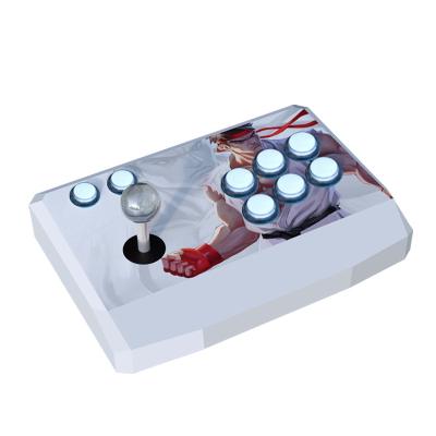 China Hot Selling Touch Buttons Radio Arcade Joystick 4 /8 Way For Game Machine Accessory Push Mixed Led Joystick for sale