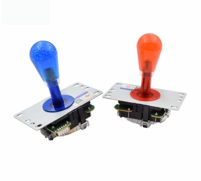 China Supports Andiord System China Factory DIY Arcade Game Machine Parts LED Illuminated Joystick SANWA Crystal Joystick for sale