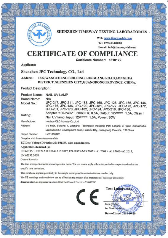 CE - Shenzhen JPC Technology Co., Ltd.