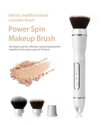 China USB Rechargeable Beauty 2020 Silky Soft Professional Salon Tool Cosmetic Makeup Brushes Electric Makeup Brush Equipment for sale