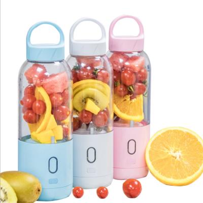 China 2020 Hot Selling Portable Car Mini USB Recharging Travel Juicer Blender 6 Blades Glaze Cleaver Juicer for sale