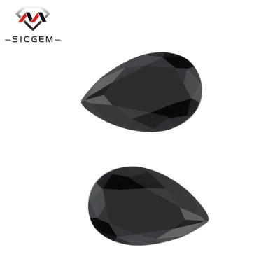 China Wholesale Pear Cut Brilliant Cut Color Loose Gemstone Diamond Black Loose Moissanite for sale