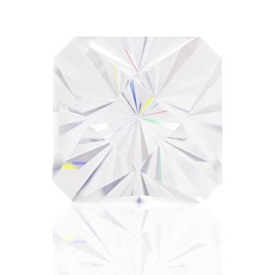 China Color Play Or Fire SICGEM Fascinated Cut 1Ct Square Form White Loose Vvs Moissanite Stone for sale