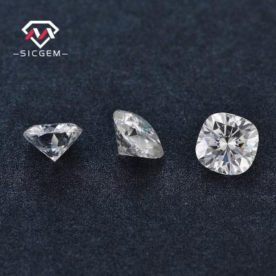 China Color Set or Loose Diamonds Best VVS 1 to 11 Carat Cushion Cut Moissanite Gem Stones Fire Color Custom Size SICGEM I J G H for sale