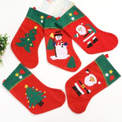 China Christmas 2022 Fashionable Cute Animal Applique Ornaments Christmas Gifts Xmas Stocking Sublimation for sale