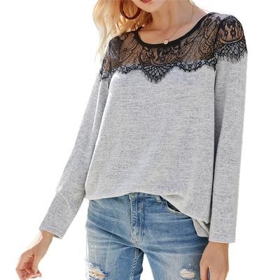 China New Spring Women's Clothing 2022 Anti-Shrink Lace Sweater Knit Wear For Ladies for sale