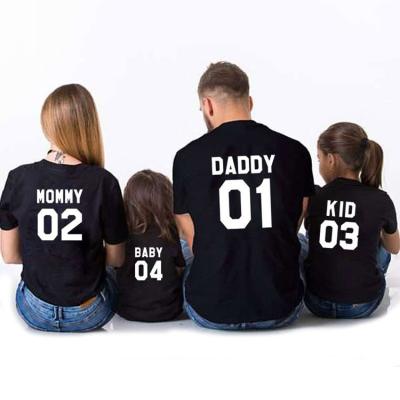 China Wholesale QUICK DRY Short Sleeve T-Shirt Family Mom and Matching Baby Shirts for sale