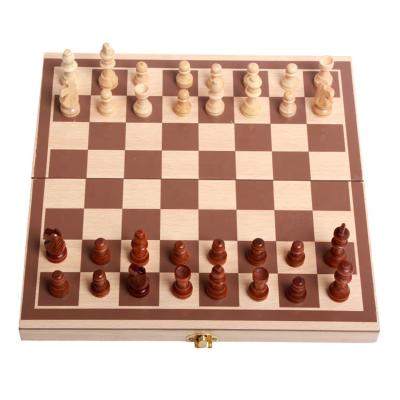 China Manufacturer Wholesale Handmade Wooden Folding Chess Board Backgammon Chess Game Board for sale