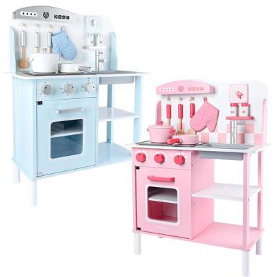 China Preschool Kids Play Set Kids Pretend Educational DIY Furniture Toys Kitchen Play Set Wooden Kitchen Toy for sale