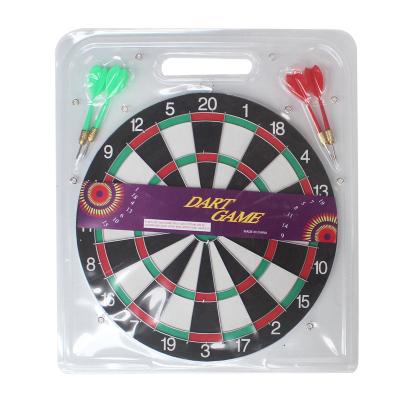 China Hot Selling Indoor Sports Entertainment Portable Set Wholesale Fitness Target Home Dish 17 Inch Paper Dart Board for sale