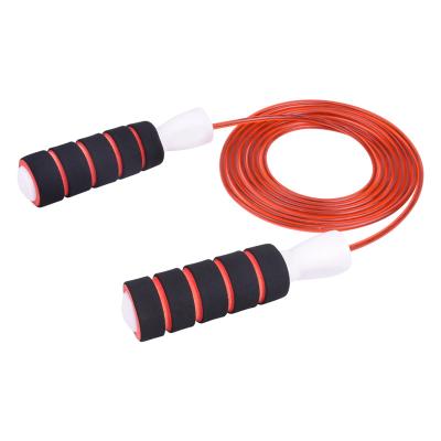 China Production Heavy Professional Fitness Jumping Rope Fitness Quality PVC Adjustable Weighted Jump Rope for sale