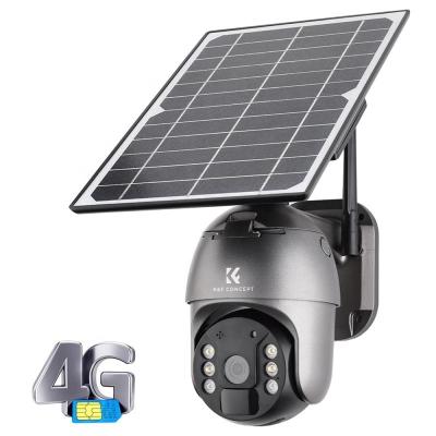 China NIGHT VISION K&F Concept 4g Outdoor Security Cameras Solar Panel Solar Powered Wireless Camera for sale