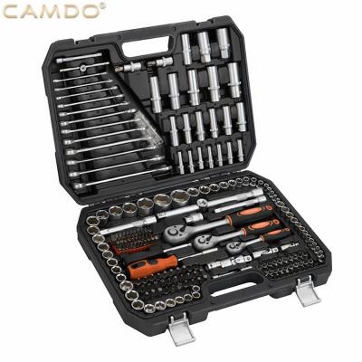 China Household Repairing Tools Professional Socket 215pcs Set For Wrench Set Auto Repair Tool Box For Car for sale