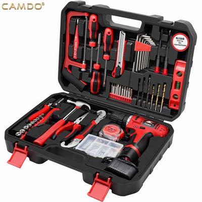 China Hot Selling Household Repairing Multi Function 109pcs Lithium Electric Drill Tools Tool Kit Power Tools Set for sale