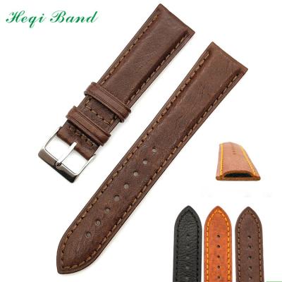 China OEM Washable China Watch Band Italian Tanned Leather Watch Strap for sale