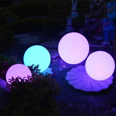 China Illuminated garden led ball dmx outdoor lawn ball garden lights led solar floating glow ball light for sale