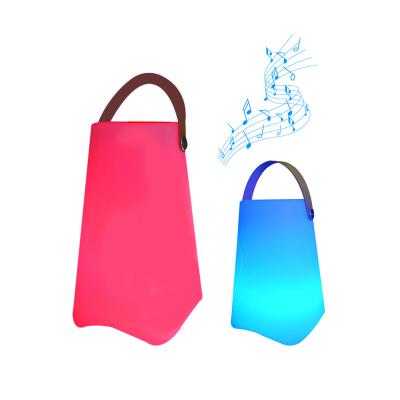 China LED Flashing Light Led Ice Buckets Rechargeable Mood Magic LED Light Desk Lamp With Speaker Magic Lights Color Flashing Magic Light Up LED Speaker for sale