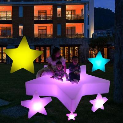 China Large Plastic Decorative Plastic Stars/Christmas Plastic Led Stand Light Star/Tree Lamp/Snow for sale