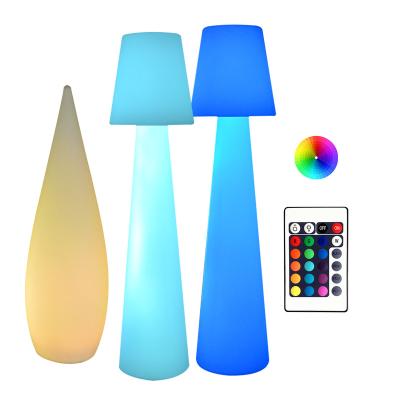 China Modern PE plastic16 color changes lamp RGB lava led arc brigh modern saturn led tree floor lamp floor position lamp for living room for sale