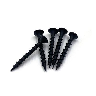 China Bugle 4.2*65 mm High quality black phosphated coarse thread bugle head drywall screws used for construction industries for sale