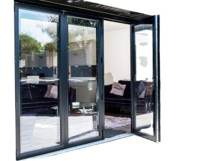 China Folding Screen Australia Aluminum Alloy Frame Fire Rated Door / Double Swing Aluminum Casement Door With Glass for sale